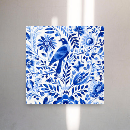 Otomi Art 'The Dove' Poster - Mexican, Aztec, Tenangos Wall Art