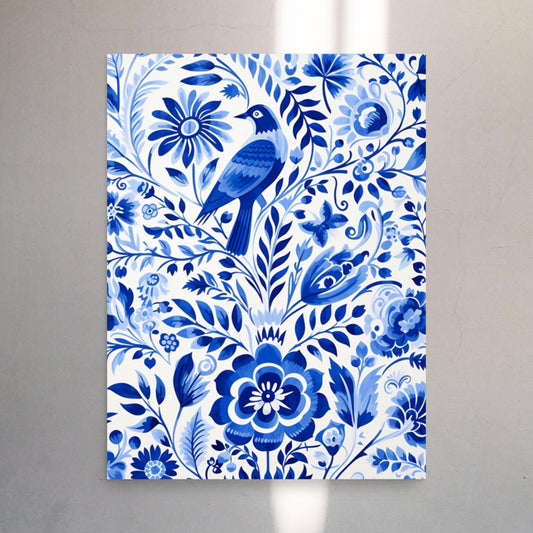 Otomi Art 'The Dove' Poster - Mexican, Aztec, Tenangos Wall Art