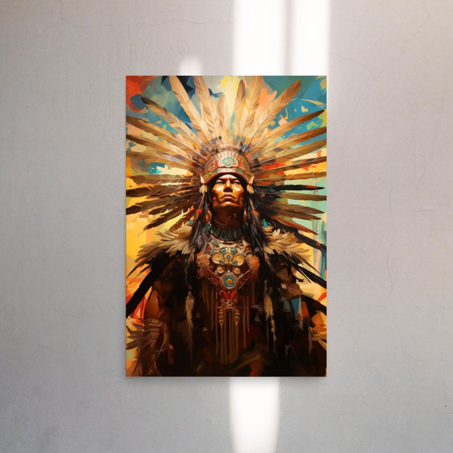 Aztec God Warrior Chief Poster