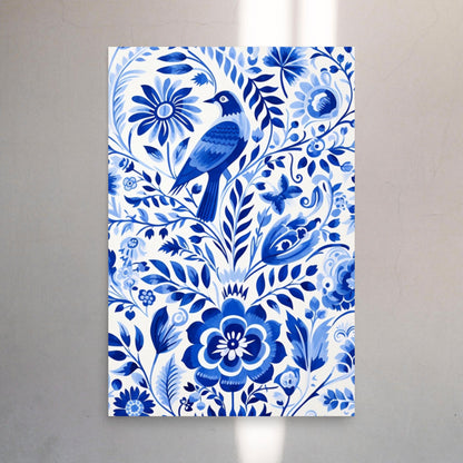 Otomi Art 'The Dove' Poster - Mexican, Aztec, Tenangos Wall Art