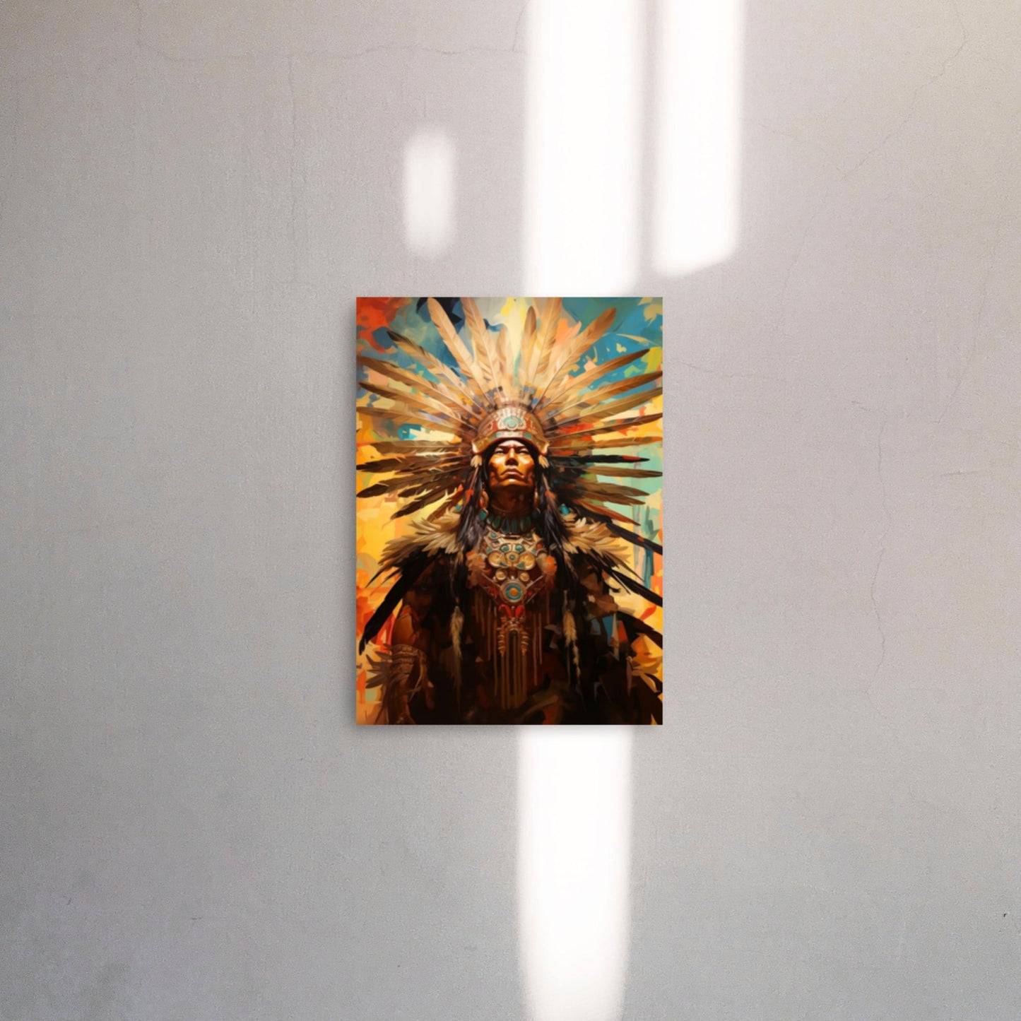 Aztec God Warrior Chief Poster