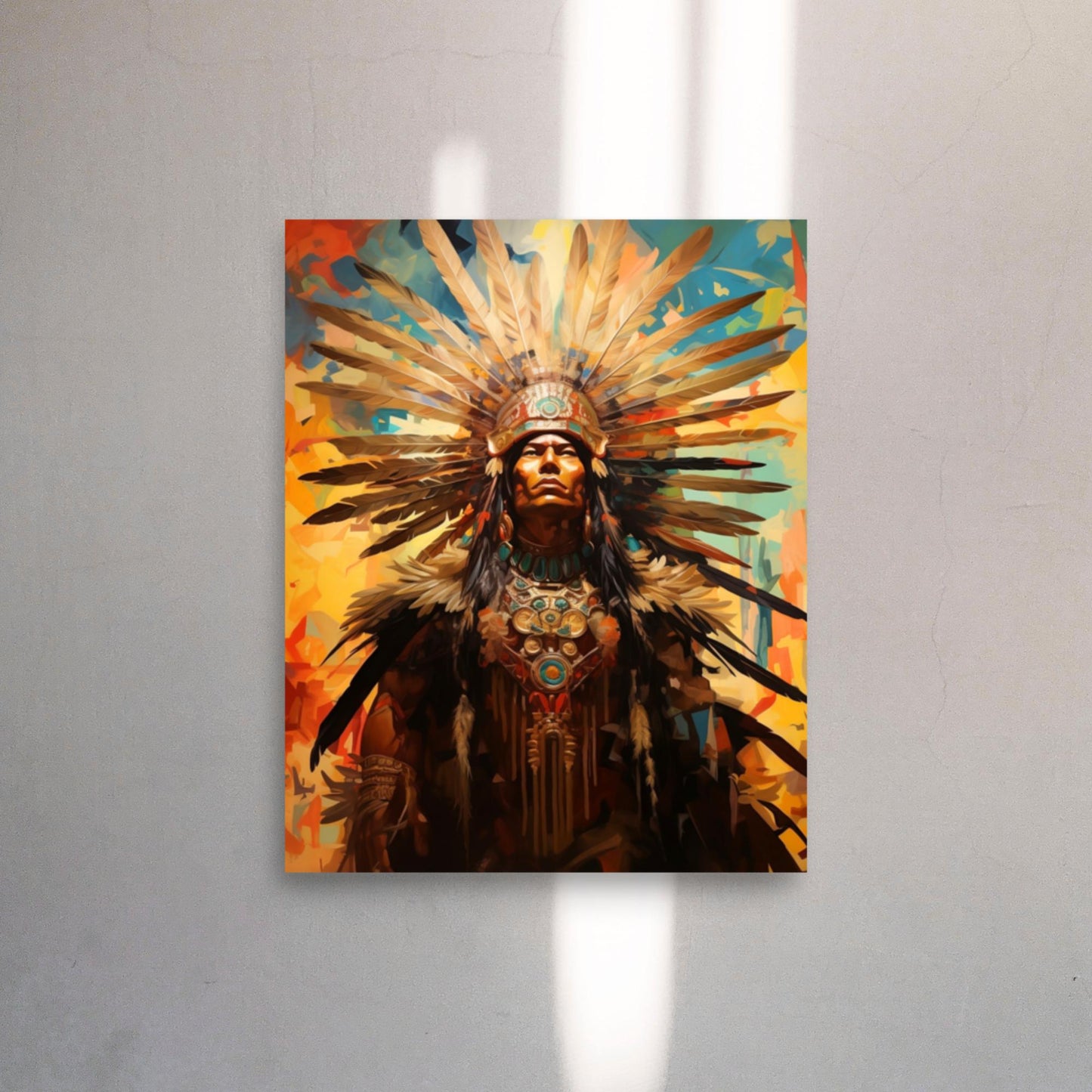 Aztec God Warrior Chief Poster