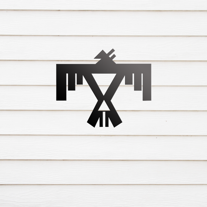 Southwest Native American Eagle Symbol Metal Sign - Indoor/Outdoor