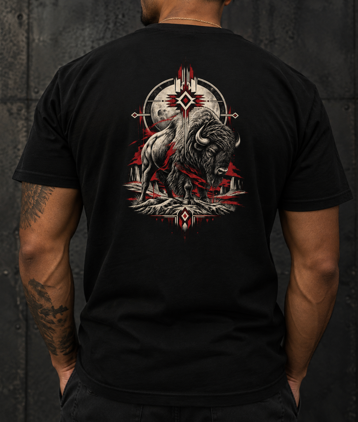Wild Nativ Buffalo Spirit T-shirt | Native American Buffalo