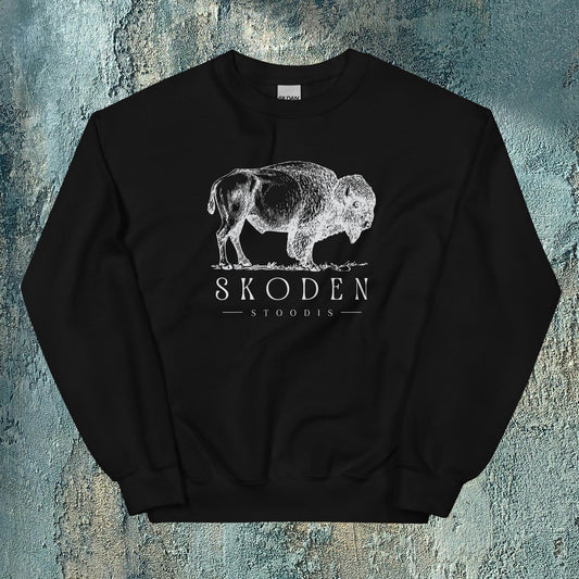 Skoden Stoodis Sweatshirt Native American Buffalo Warrior Sweater - unisex