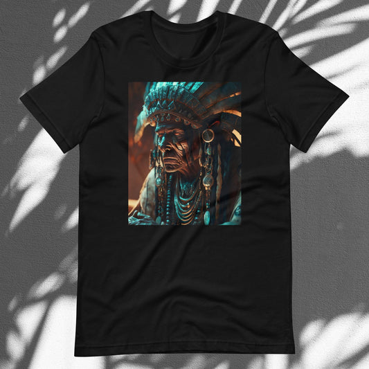 Aztec Chief  T-shirt | Warrior God - Medicine Man - Unisex